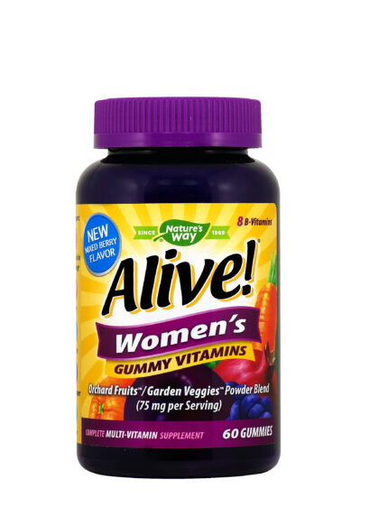 Nature's Way АЛАЙВ! МУЛТИВИТАМИНИ ЗА ЖЕНИ Alive! Women’s Gummy Vitamin 60 желирани таблетки