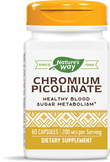 Nature's Way ХРОМ 200 µg Chromium Picolinate 60 капсули