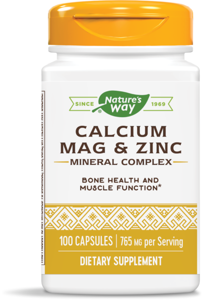 Nature's Way Калций Магнезий и Цинк 255 mg x 100 капсули