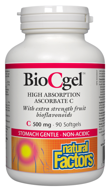 Natural Factors ВИТАМИН С BioCgel™ 500 mg х 90 софтгел капсули